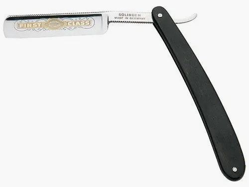 Rasoio PUMA con incisione dorata, ebano