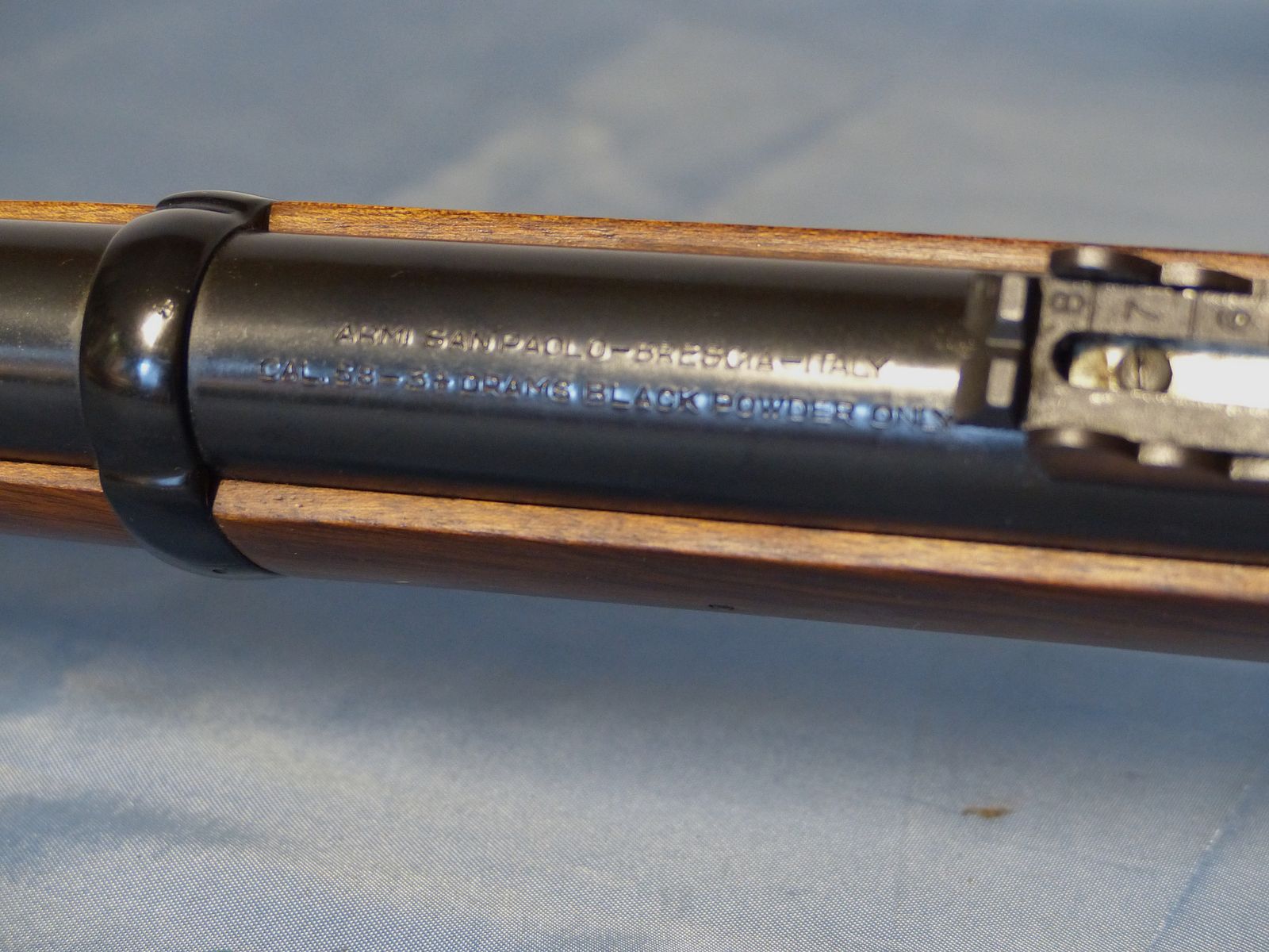 Vorderlader Perkussion Enfield Gewehr 1853 3 Band Büchse Armi San Paolo Brescia Italien Cal. .58 vintage