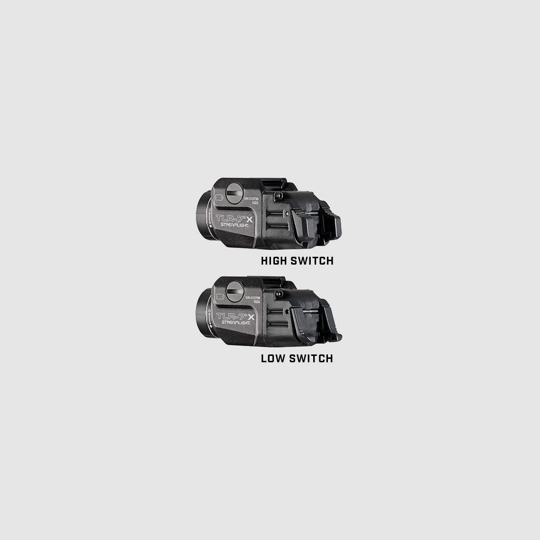 Lampe tactique Streamlight TLR-7 X noire, image 2 sur 2