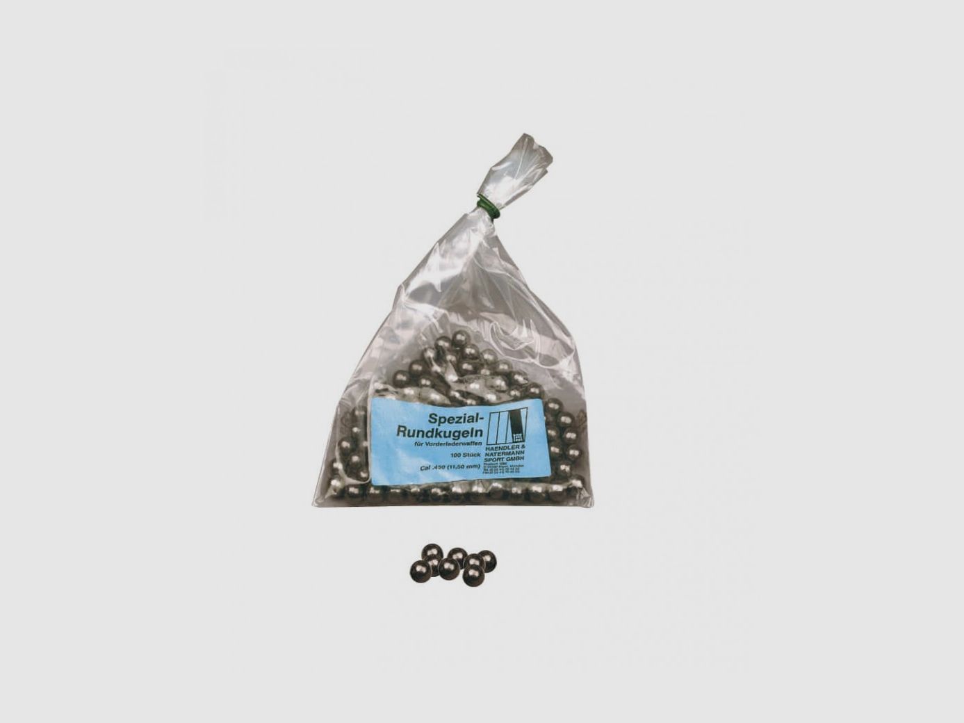 Balles rondes en plombs H&N.Cal.44 (.440''), image 2 sur 2