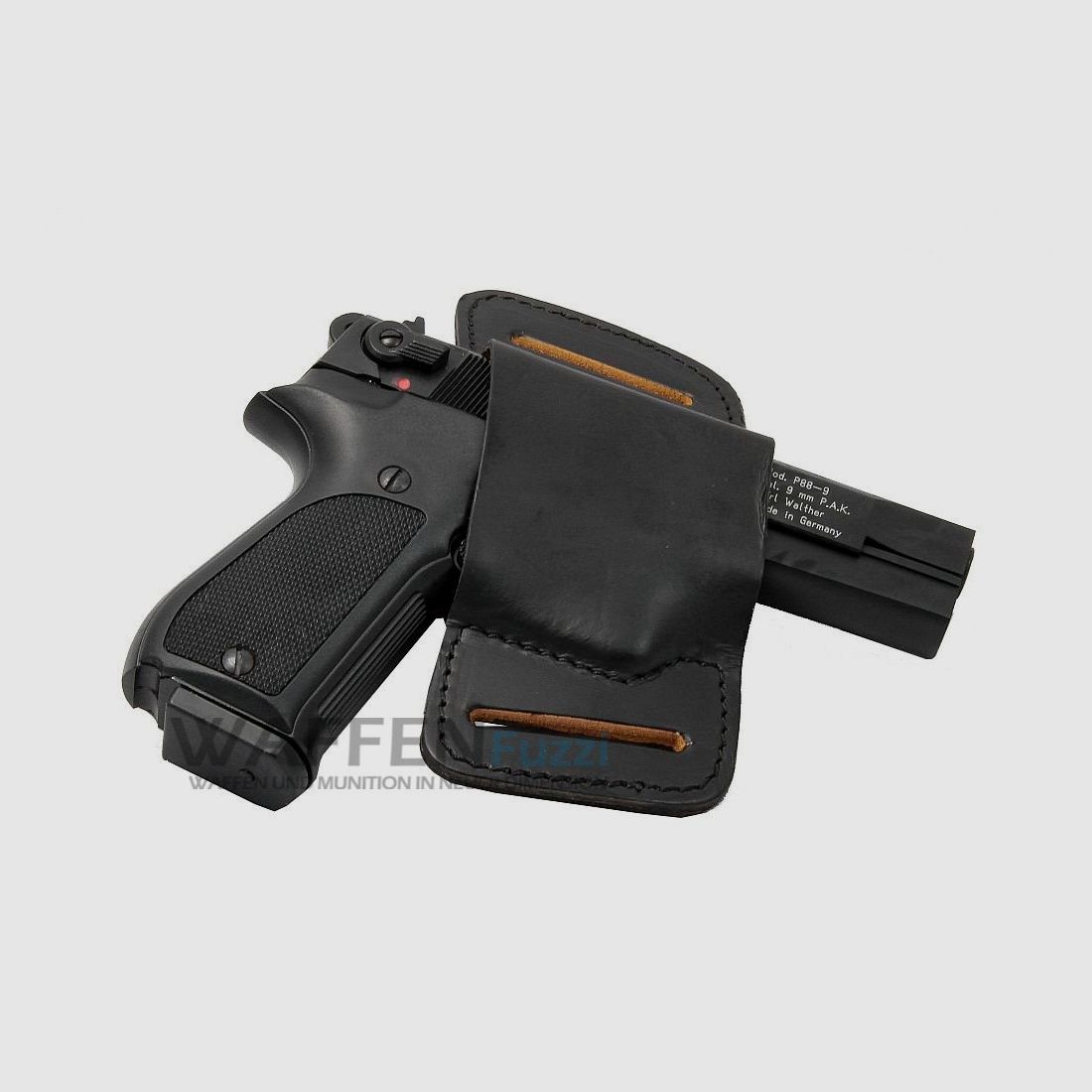 Belt holster Belt-Slide, full cowhide for Walther, H&K, Sig-Sauer, Röhm, Zoraki
