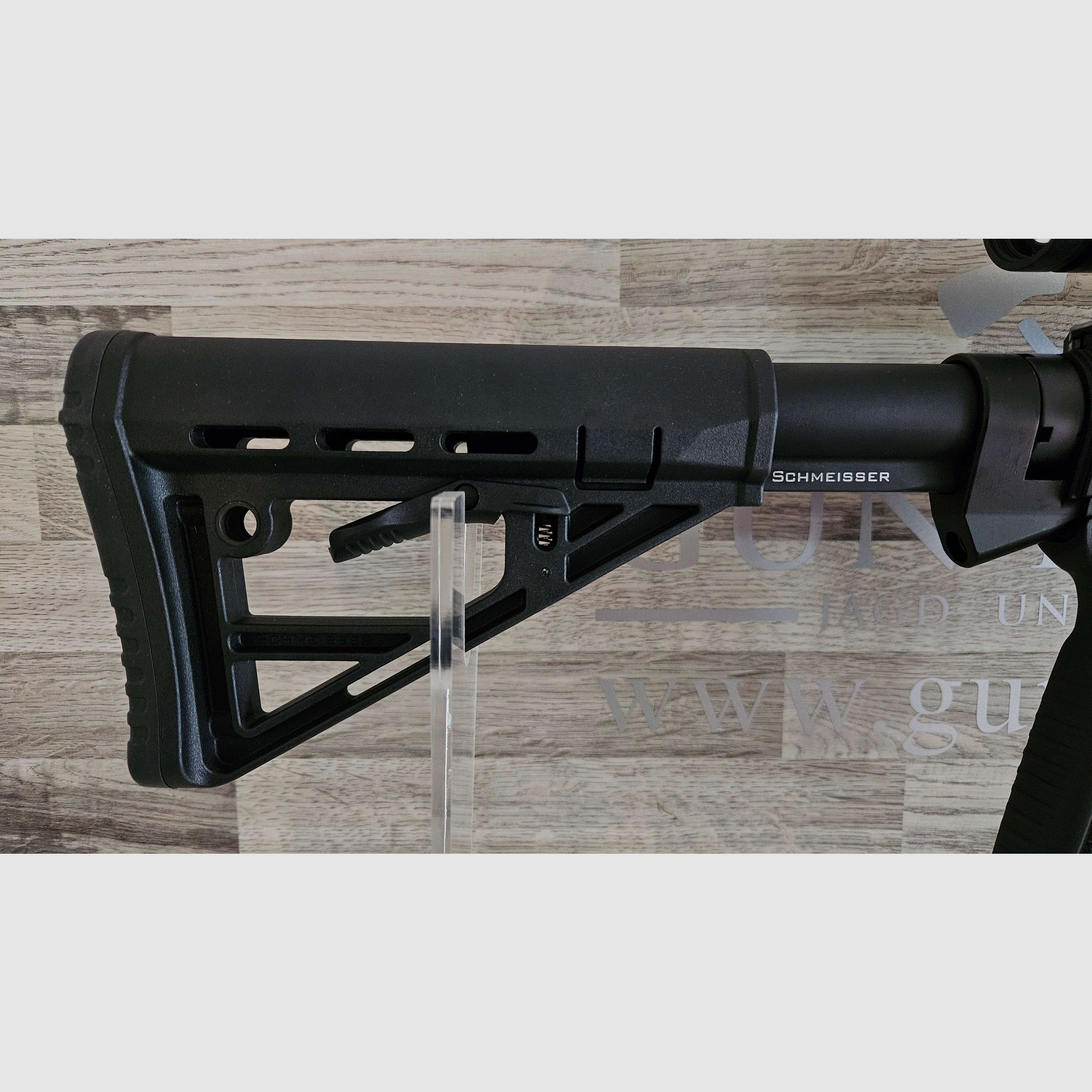 Brand new from the specialist trade - Schmeisser AR15 S4F 10.5" .223Rem - Set with silencer + Meopta scope