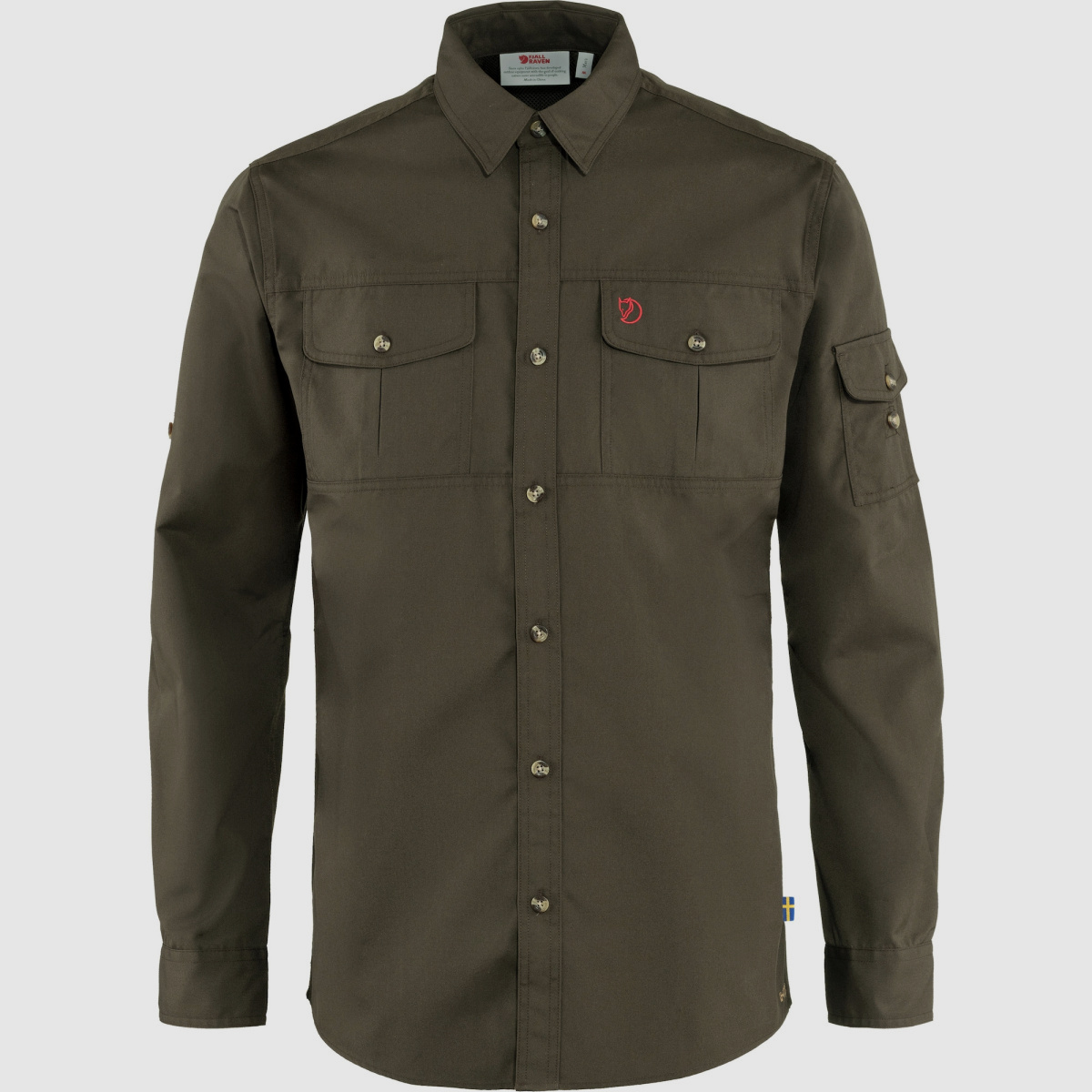 FJÄLLRÄVEN Trekking Shirt LS Dark Olive