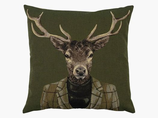 LivingActive Goblin Coussin Cerf Col Roulé 45x43x16 cm