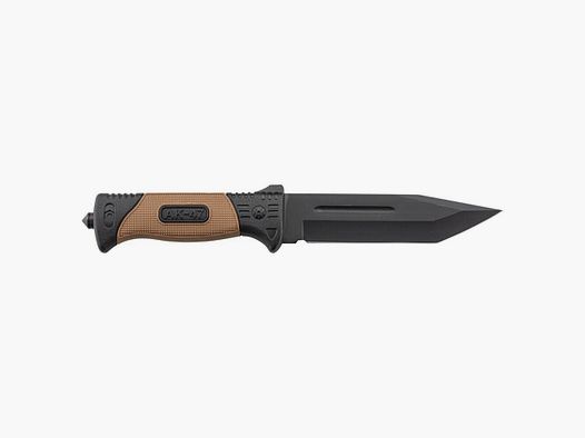Couteau de combat – Lame 16 cm – Manche kaki antidérapant