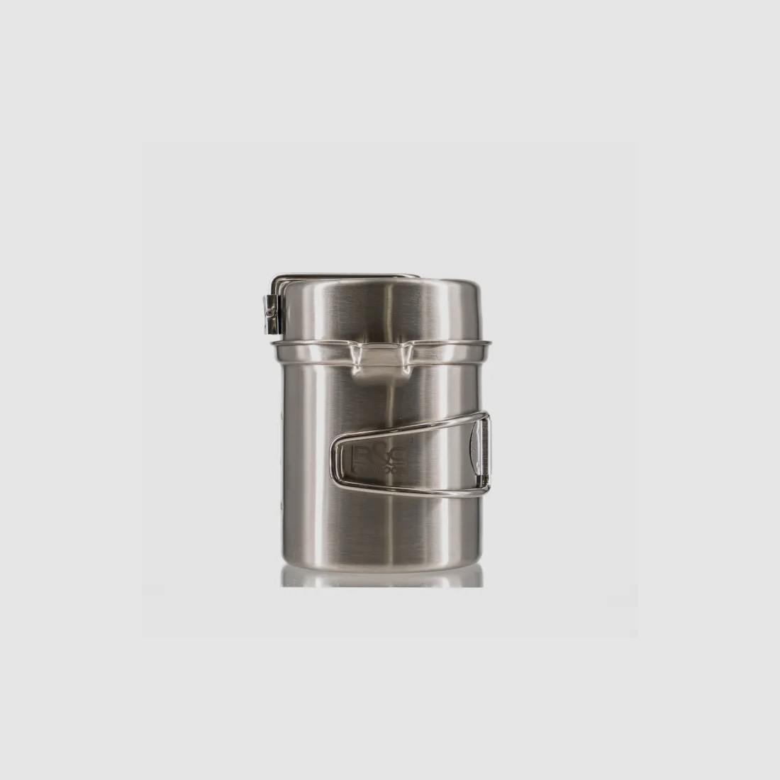 R&C Outdoor Stainless Steel Travel Cooking Set - consisting of stove + pot + pan