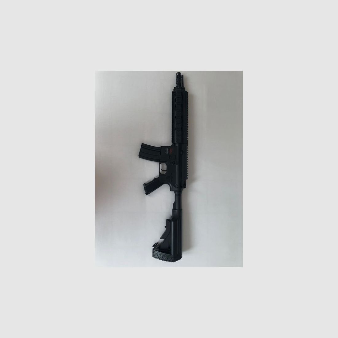Heckler & Koch HK416C rifle de softair 6mm completamente automático incluye 2 x batería + caja original + balas 6mm