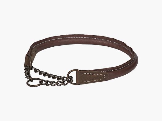Collar AKAH de cuero de oliva