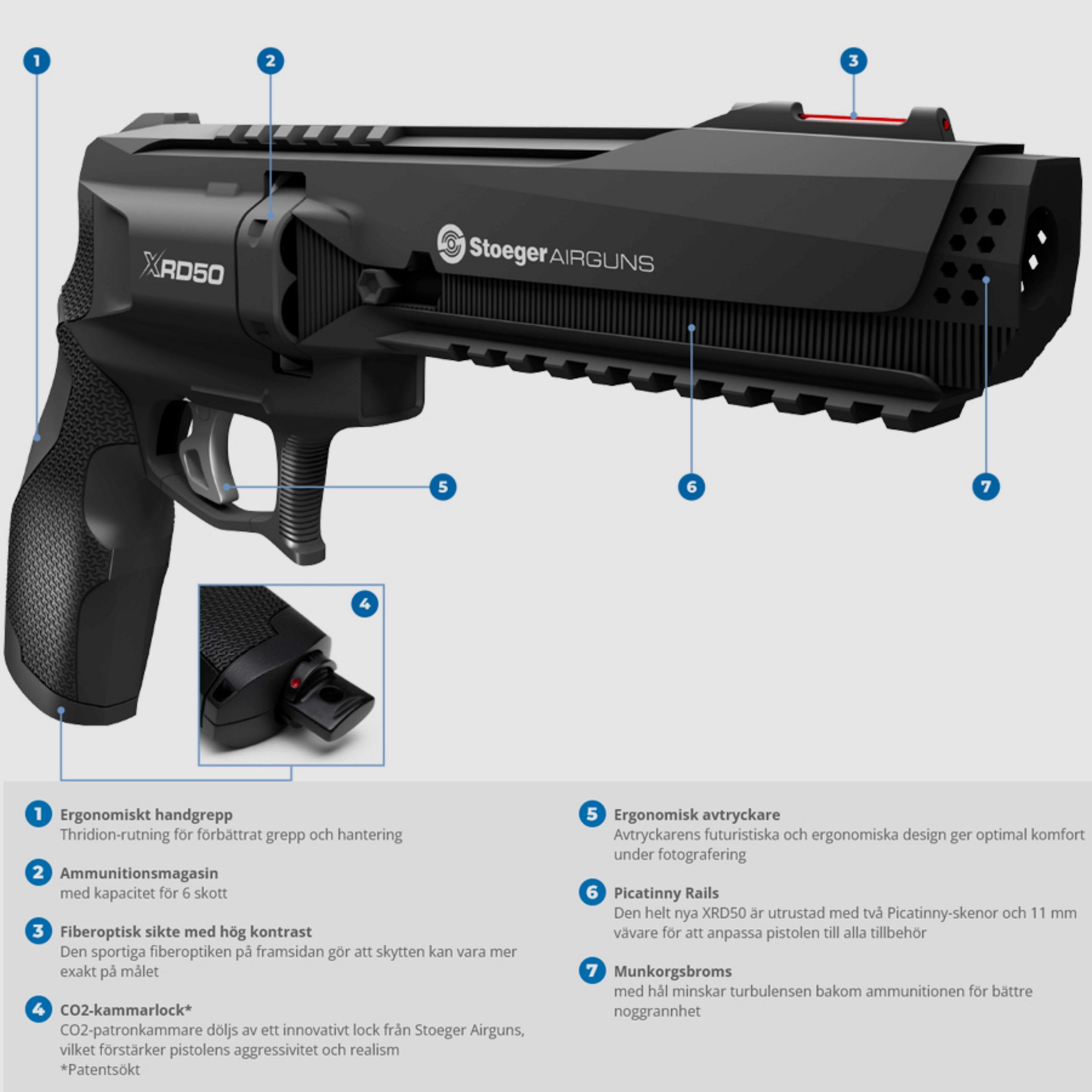 Stoeger XRD50 .50 revolver CO₂, image 2 sur 6