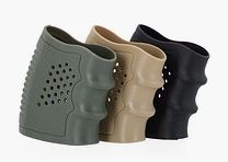 3 Stk. Tactical Grip Glove Griffüberzug Gummi für Glock und weitere Pistolen, schwarz, grün & desert