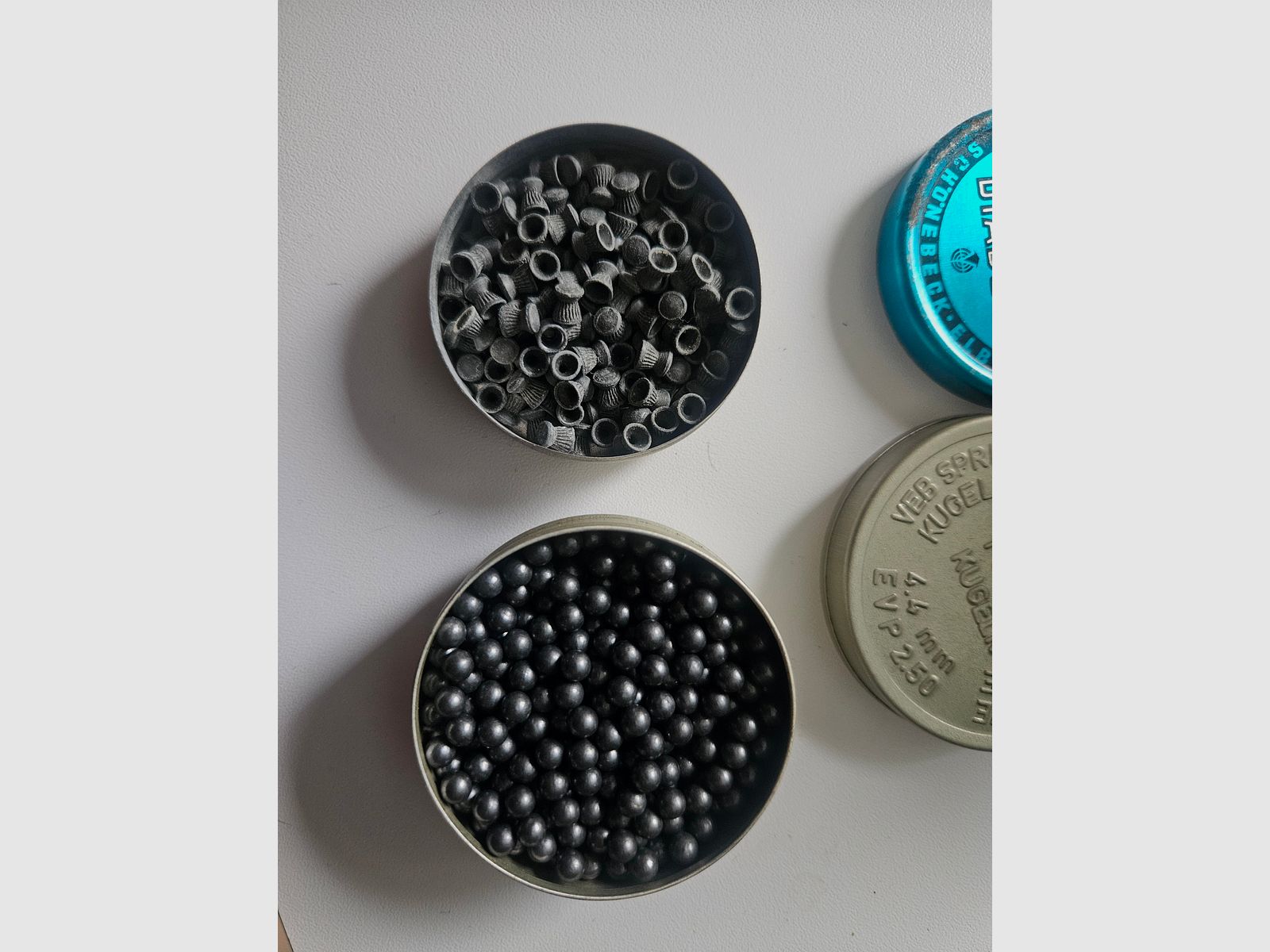 Diabolos and point bullets DDR VEB Sprengwerk Schönebeck