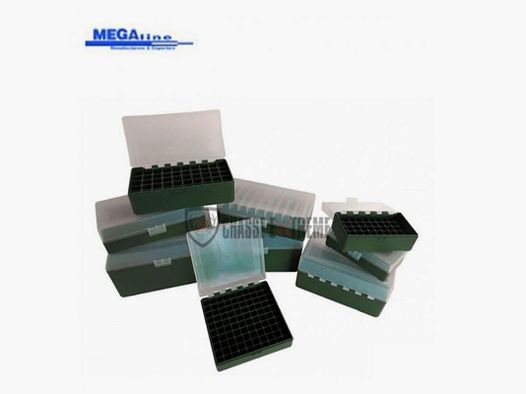Boîte à 100 Cartouches MEGALINE transparent Cal 22Lr/25Acp