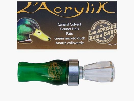 Eenden lokfluit mallard double - L´Acrylik Helen Baud