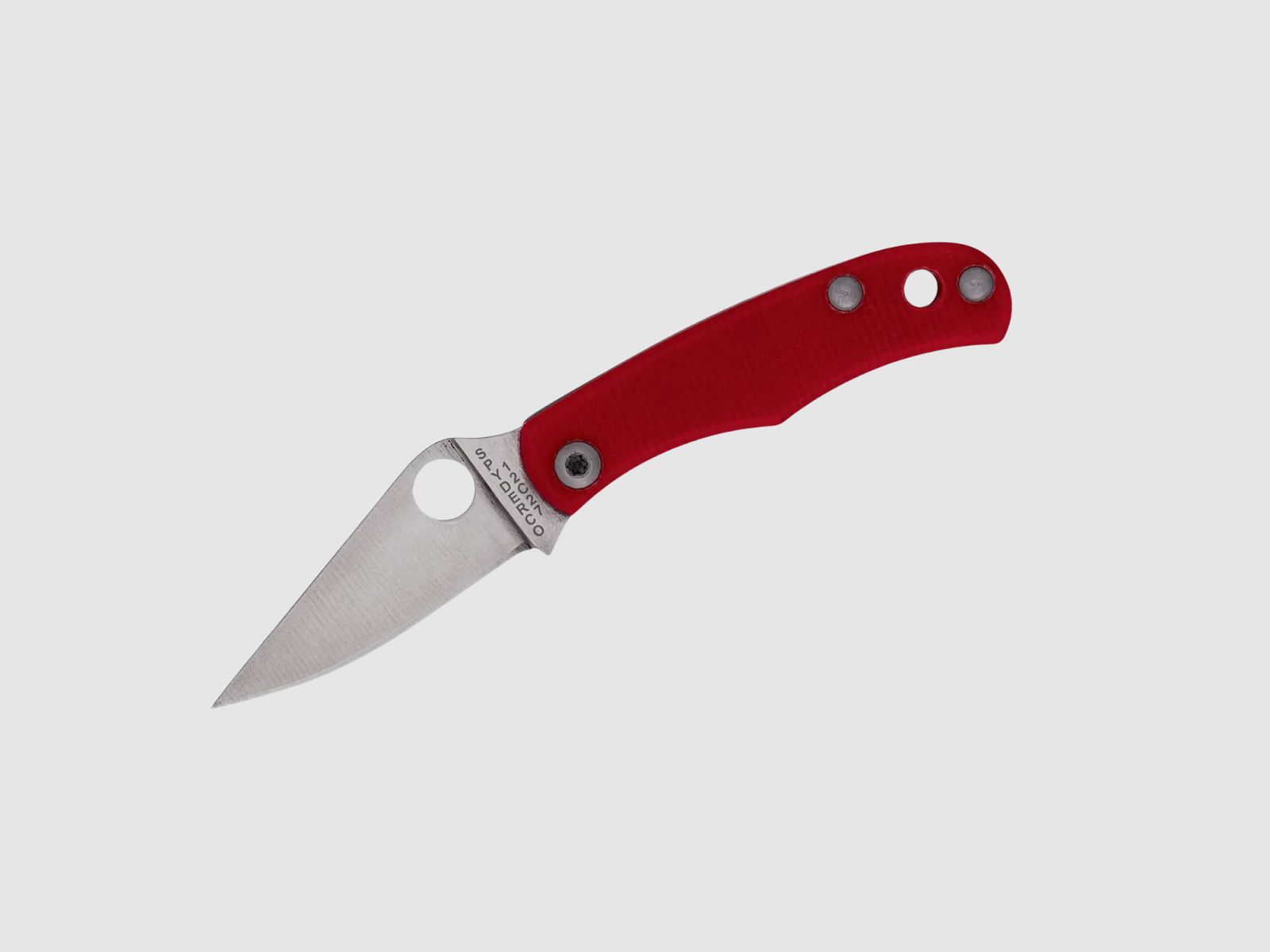 Spyderco Bug G10 Red PlainEdge Slipjoint-Messer
