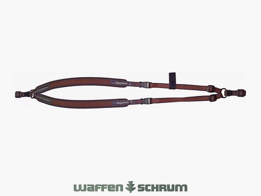 Sangle de fusil Niggeloh en néoprène marron