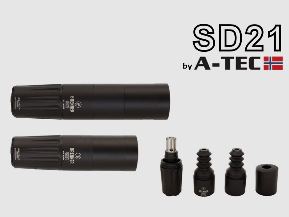 Brenner SD21 silencer 5/8x24 by A-TEC