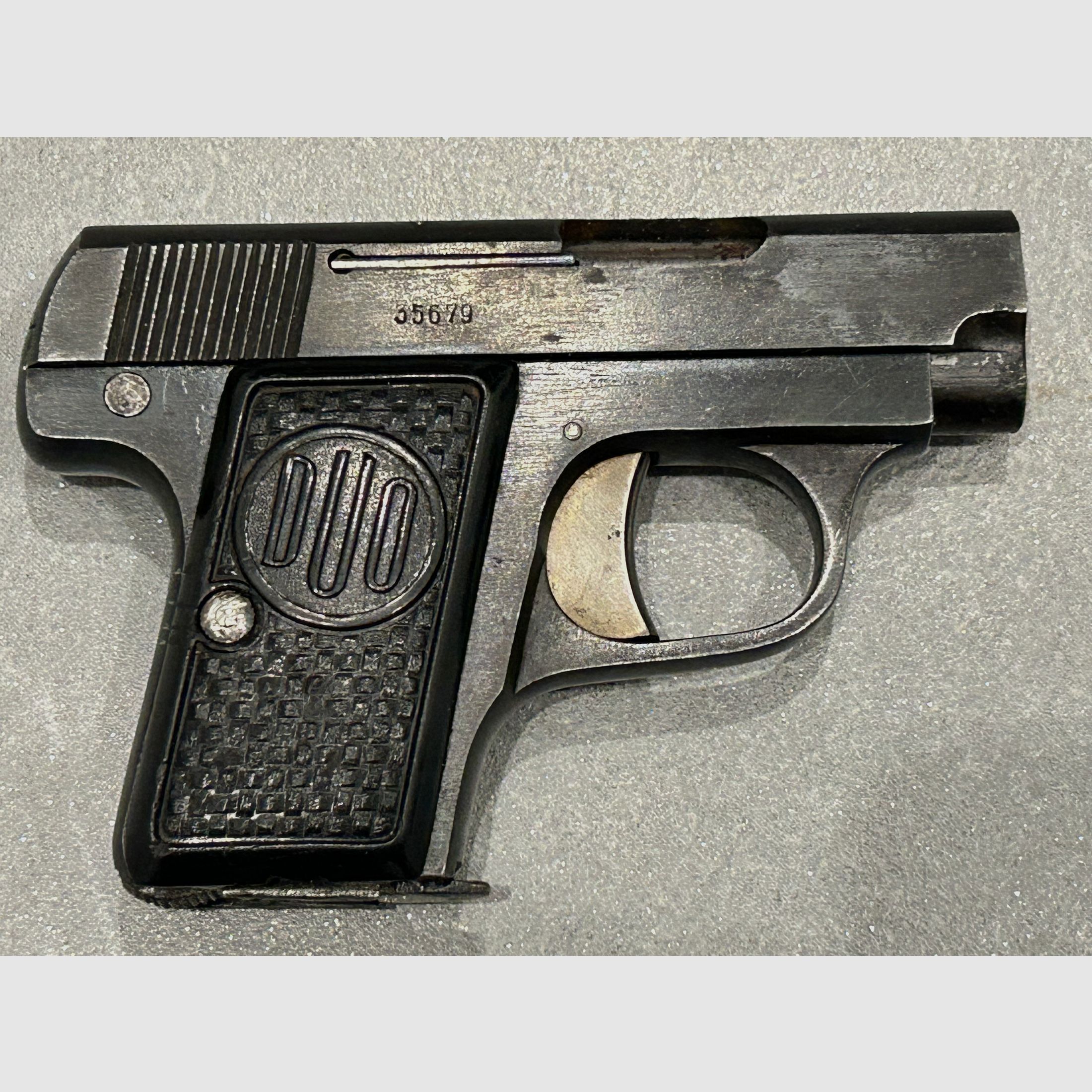 Pocket pistol Duo cal. 6.35 - (Production under German occupation in Potsdam)