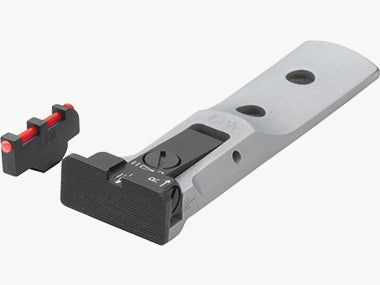 LPA TXT0107-F1-SILVER BA verstellbares Revolvervisier für 629, 686, 586, 627, 66, 67, 696, 17, 19, 657, 610, 625, 29, 27 – Schwarzes Visierbild