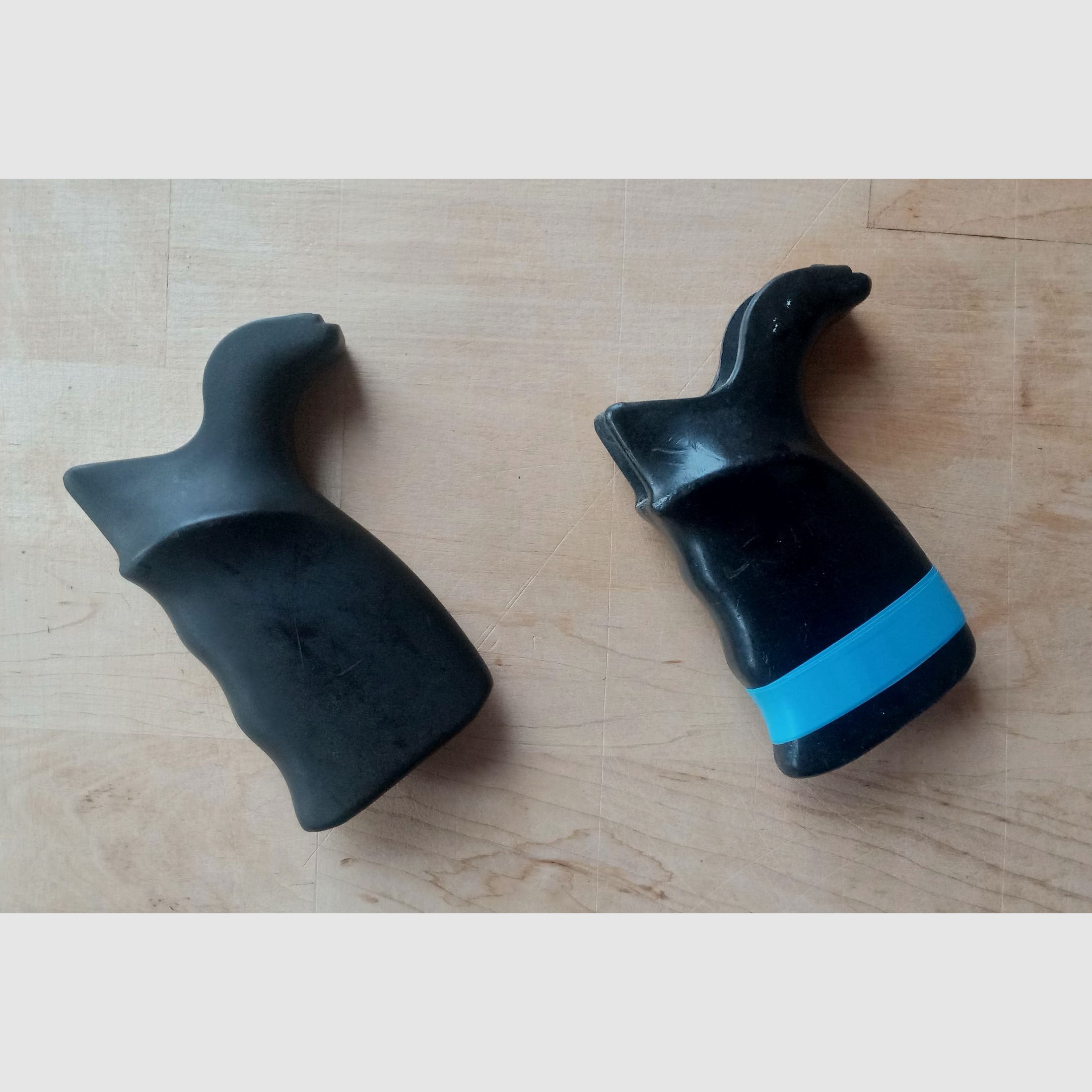 Poignée de pistolet vintage G3A1 originale noire et anthracite / Poignée H&K G3 et clones