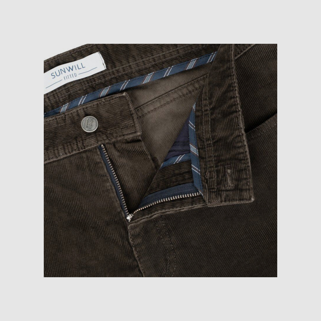 Sunwill Herren Hose Cord Fitted Fit