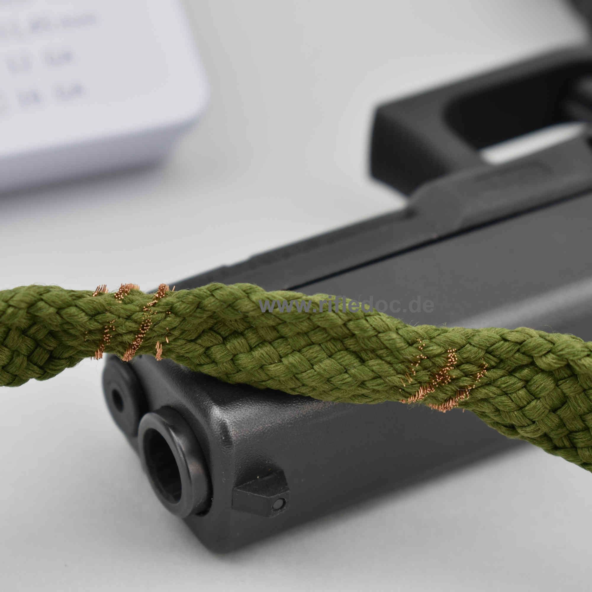 Pistooli 9 mm Cal .38 .357 | Reinigungsschnur Kurzwaffe + Alu Dose