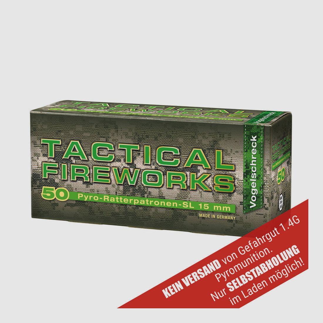 UMAREX Tactical Fireworks Ratterpatr. 15mm / Ahuyentador de aves 50 uds.