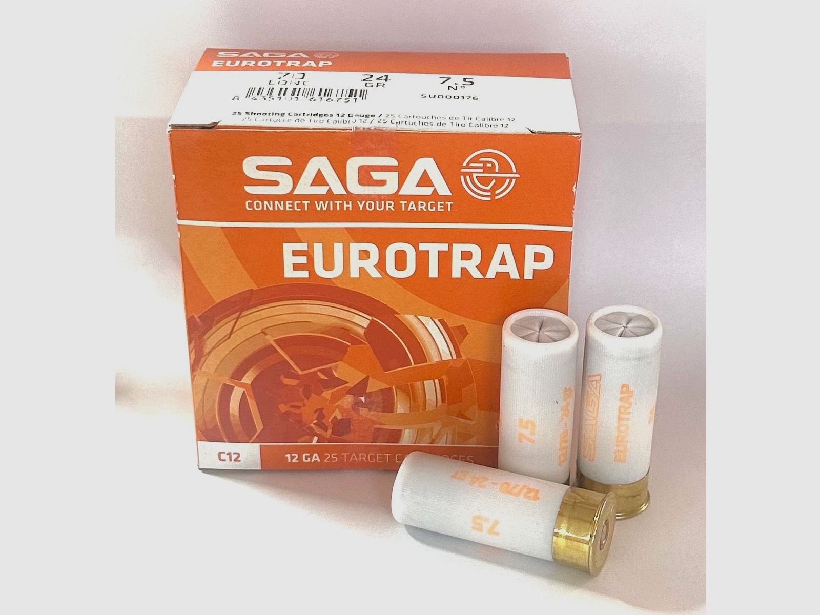 SAGA Eurotrap munición de escopeta 12/70 24g