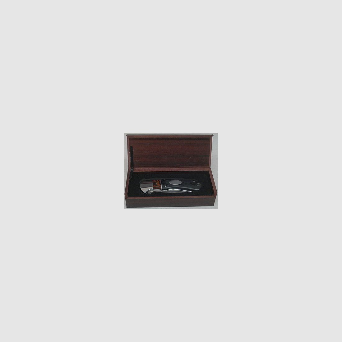 Couteau pliant plaque gravée - boîte cadeau, lame de 7 cm