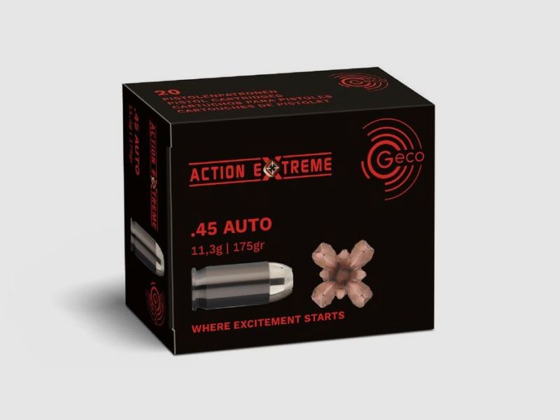 GECO .45 Auto Action Extreme 11,3g/175gr - 20 Patronen