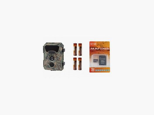 Pack piège photographique num'axes PIE1066 1 piège + 4 piles + 1 carte mémoire 32gb
