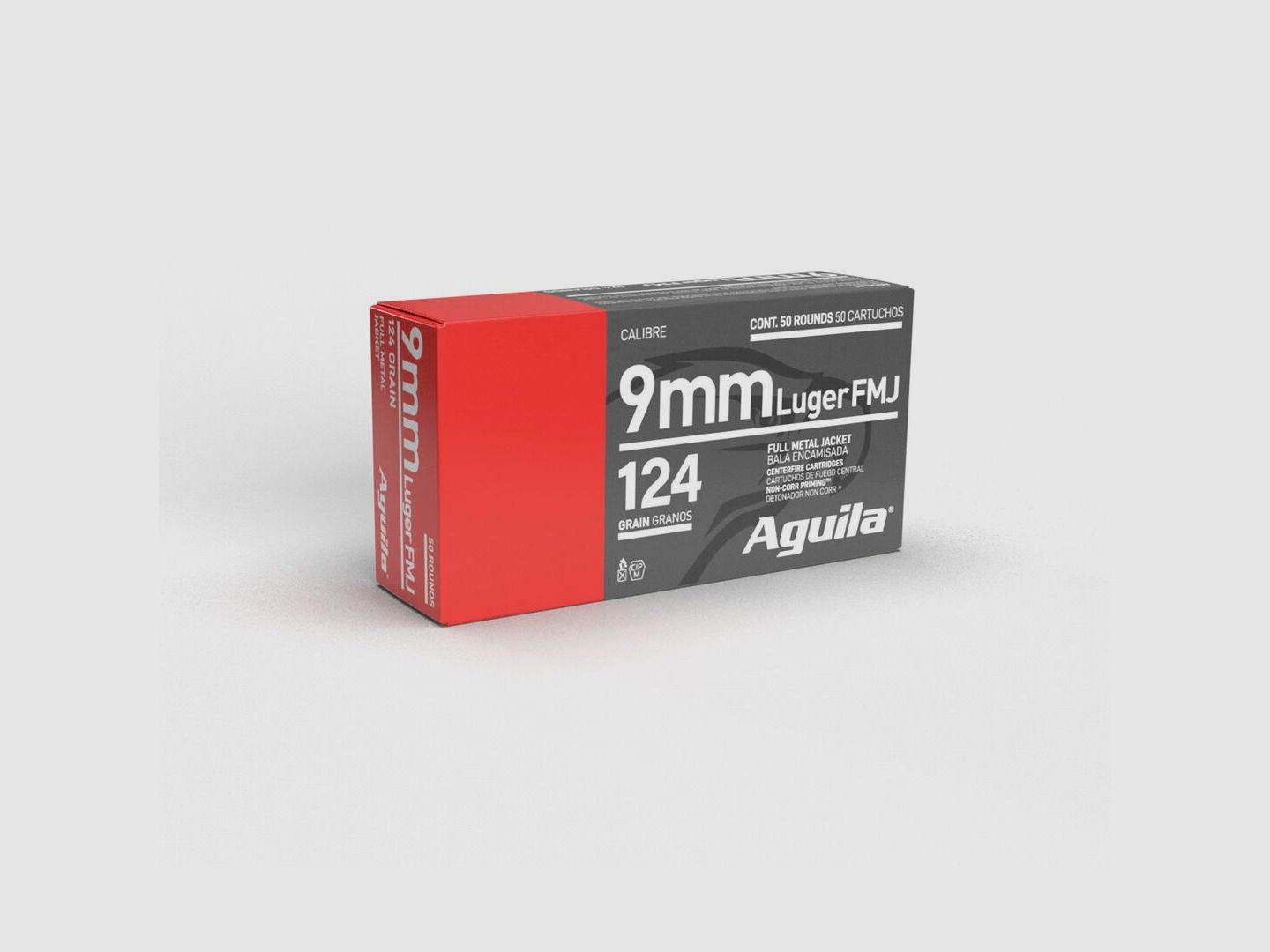 Aguila 124grs FMJ 50pcs 9mmLuger