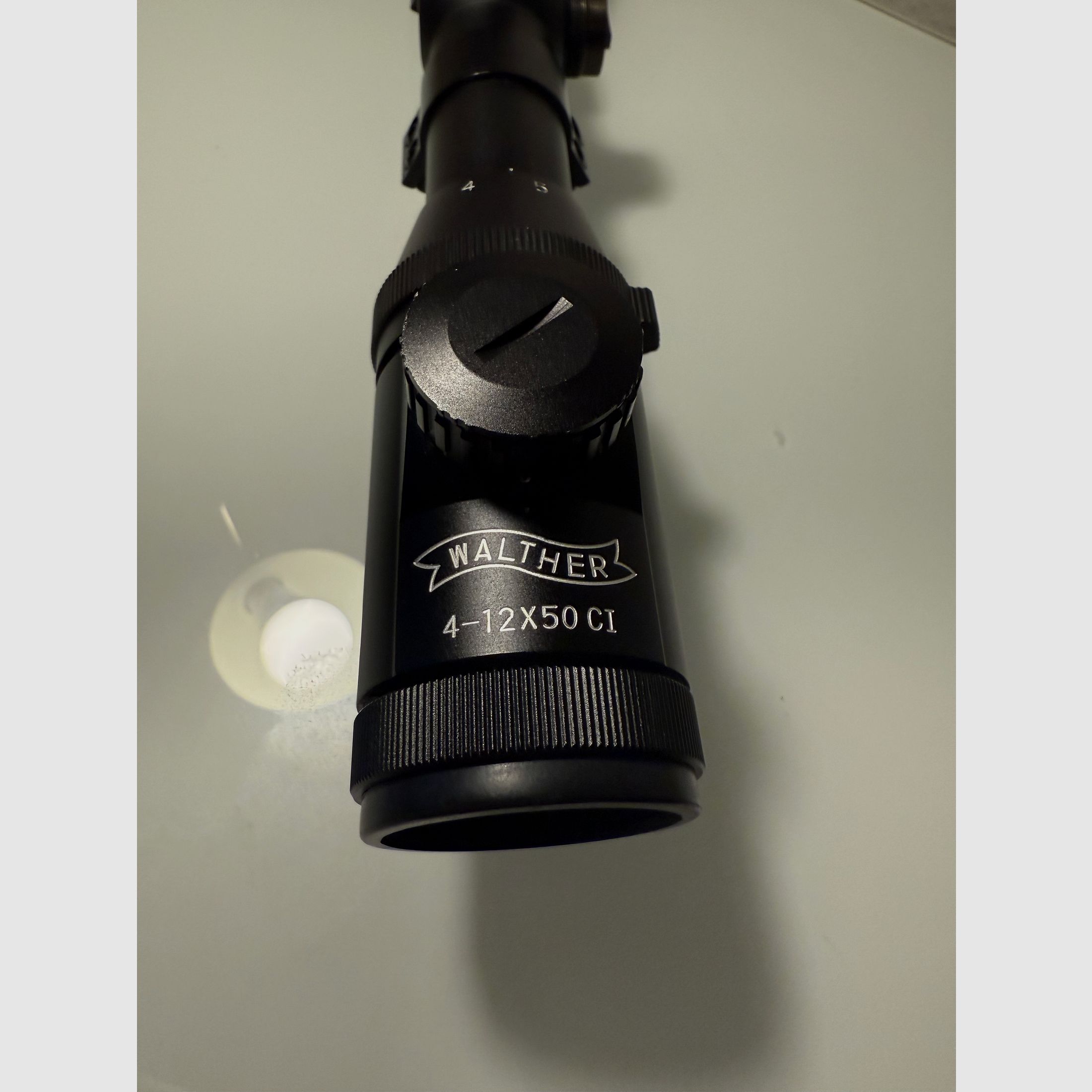 Luftgewehr-Zielfernrohr WALTHER 4-12x50 CI, Leuchtabsehen MilDot