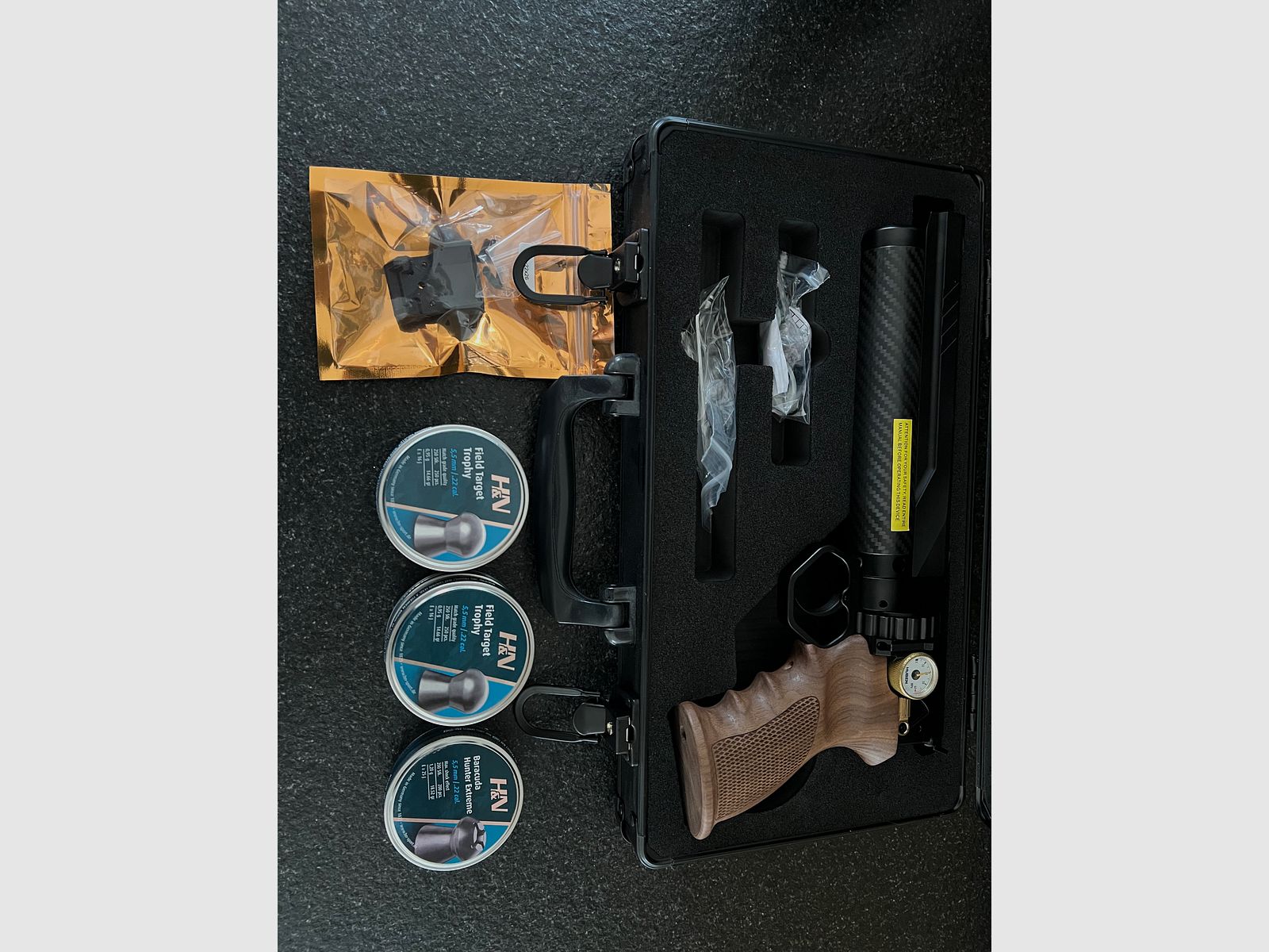 Pistola ad aria compressa Huben GK1 F-Version con kit di esportazione