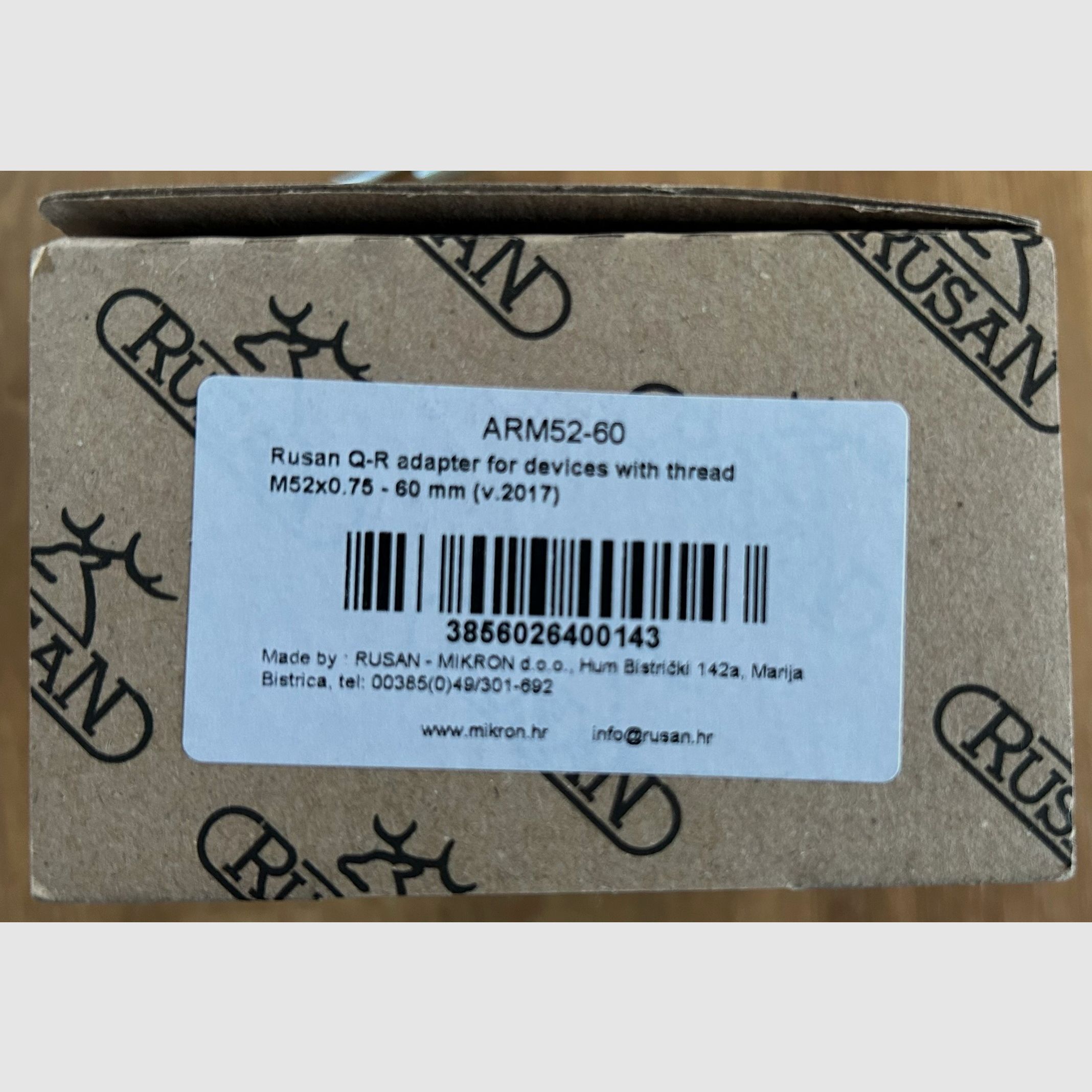 Adaptateur Rusan Q-R ARM52-60