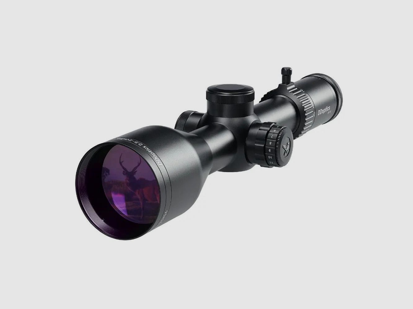 DDoptics Nighteagle V8 2,5-20x56 NFX Supershort lunette de tir IFiber avec automatisme de point lumineux