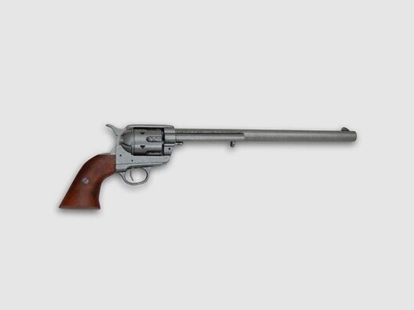 Revolver Denix Peacemaker 1873 Braun-Silber - Metallreplik 46cm - Dekoration und Sammlung, Bild 2 von 5
