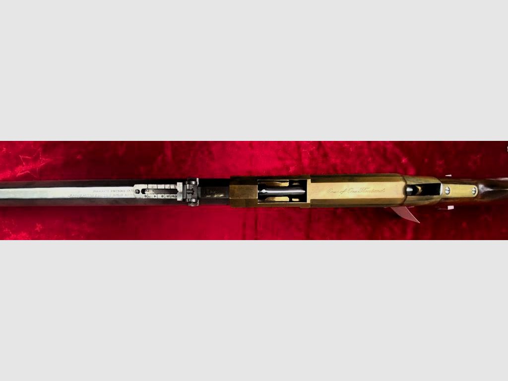 HEGE Uberti 1860 Henry Sonderserie mit Messingsystem und Lauf in White Finish Rifle Kal. 44/40 One of One Thousand