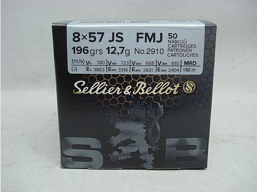8x57IS FMJ - 12.7g/196gr (a50)