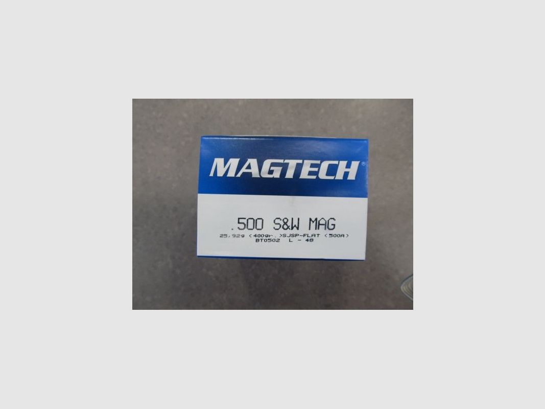 MAGTECH CARTRIDGES 500 S&W MAG, image 1 of 2