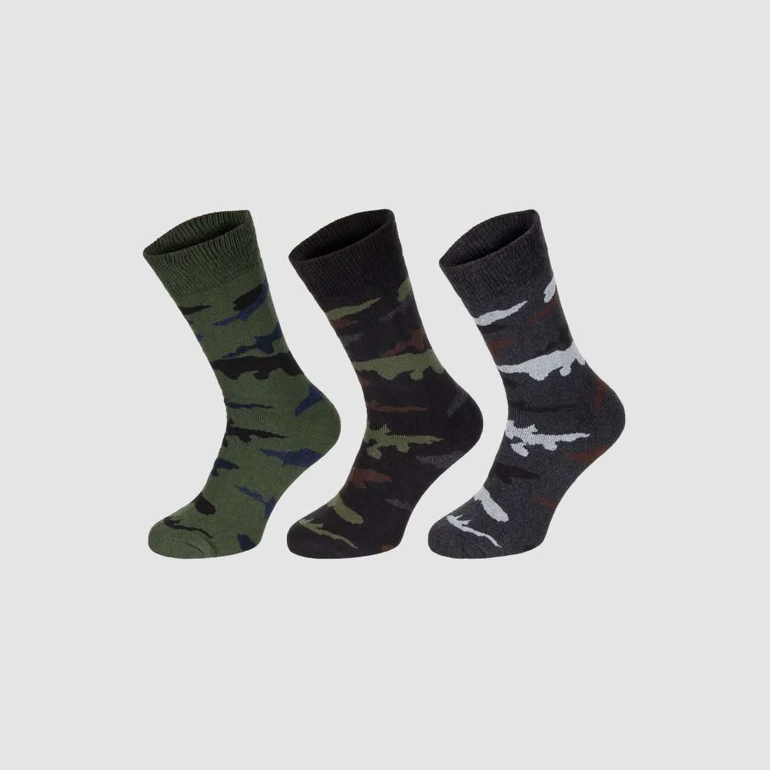 Socken, "Esercito", tarn, halblang, 3er Pack (43-46)