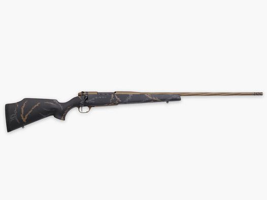 Weatherby MARK V WEATHERMARK LTD. 300 WEATH MAG 26"/66CM FLUTED BRONZE CERAKOTE 1/2"-28