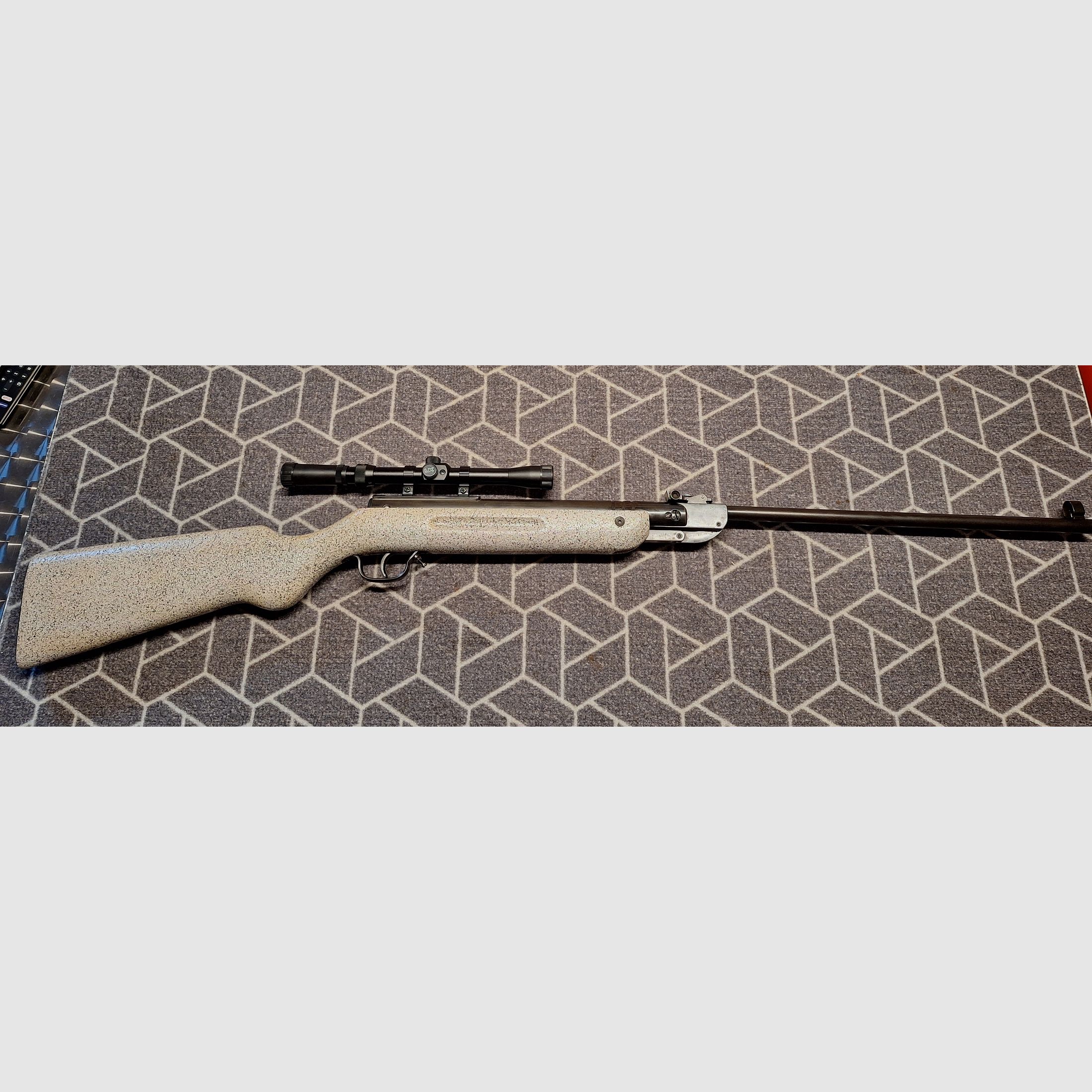 Haenel III-60 "Q1" carabina de aire DDR con scope. ¡pieza única para coleccionistas!