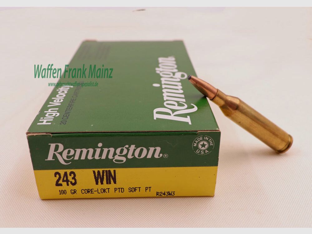 Remington - USA rifle cartridge lot .243Win