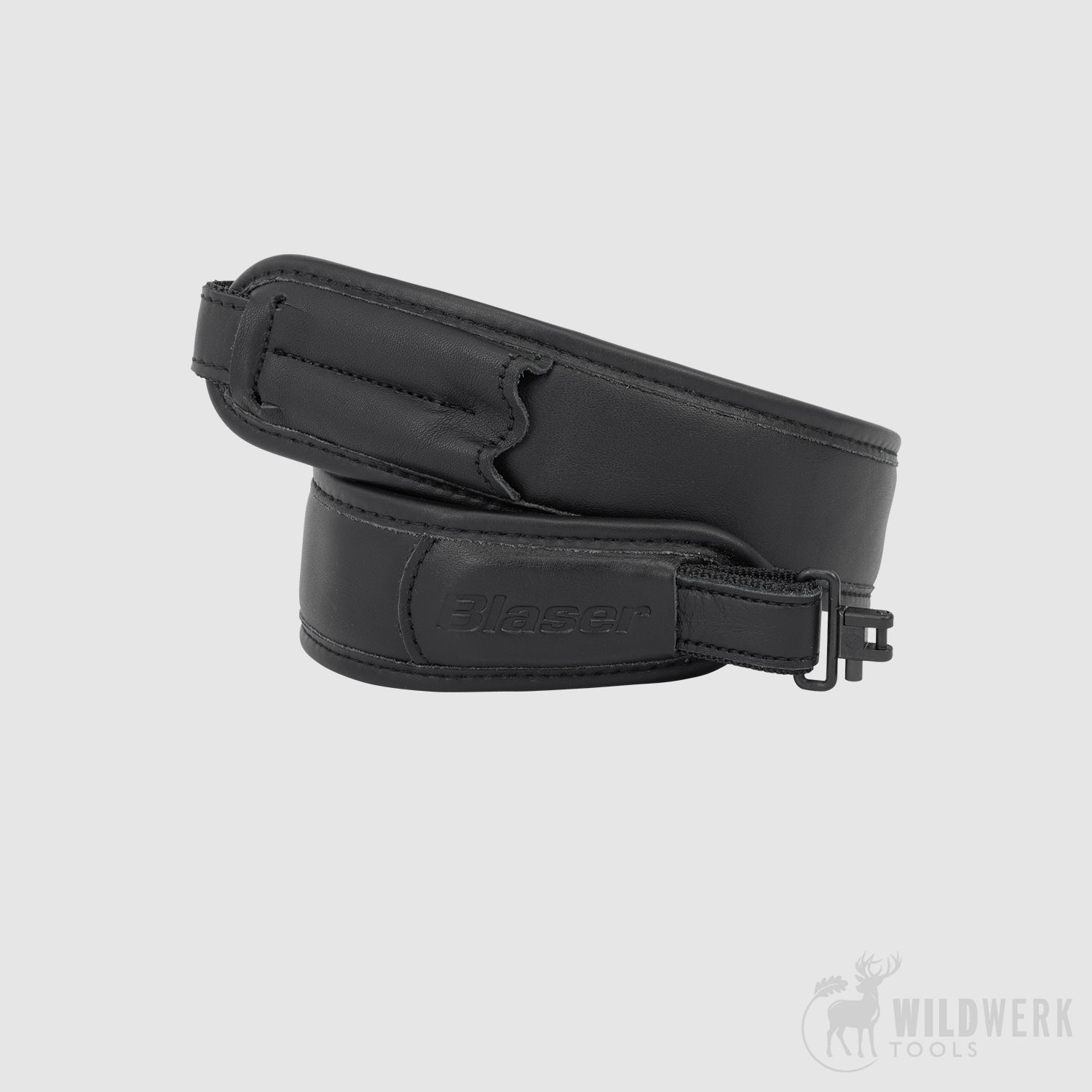Blaser Gewehrriemen Leder, Schwarz