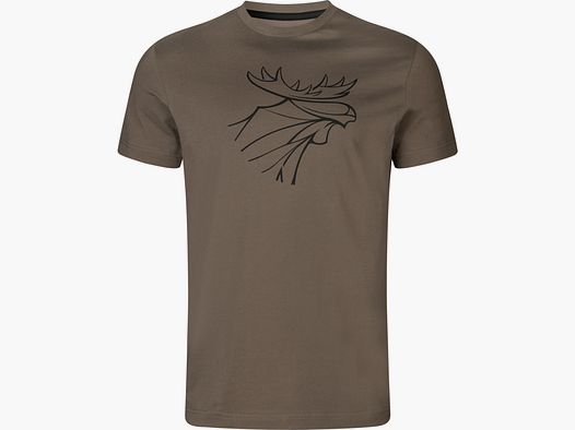 Härkila Herren T-Shirt Graphic 2er Pack Brown granite/Phantom