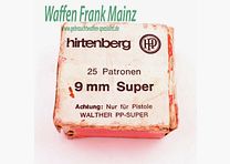 Hirtenberger / Austria Munición de Pistola 9 mm Super/Police (9x18)