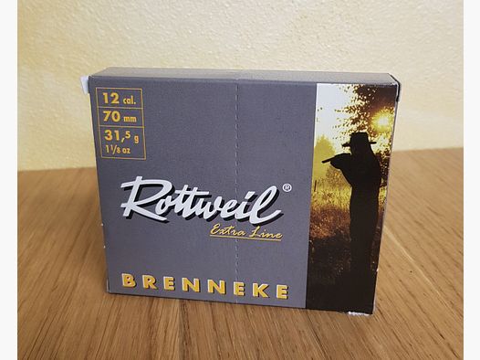 ROTTWEIL PATRONEN MIT GESCHOSS BRENNEKE Kal. 12/70