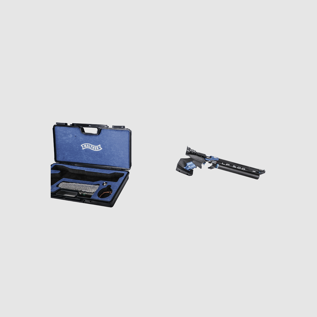 Carl-Walther LP500 XP Meister Manufaktur 5D impugnatura Protouch taglia M-L blue pistola ad aria compressa da match, immagine 3 di 7