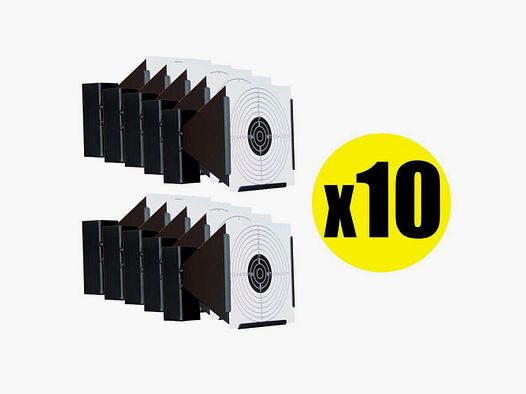 Pack Porte cible conique métallique 17×17 cm (x10)