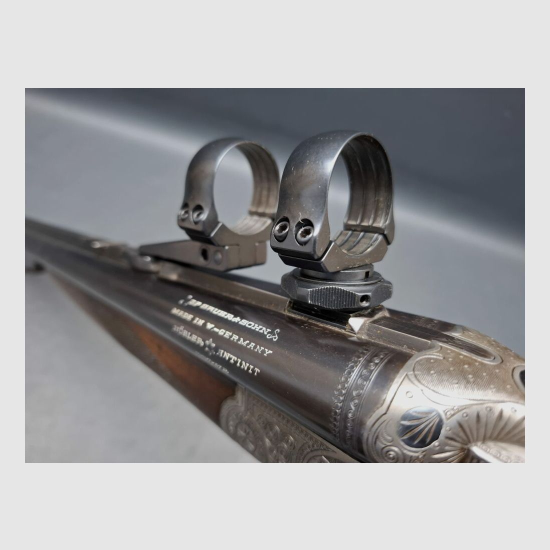 Sauer & Sohn Drilling mit Schlagstücksicherung und Schwenkmontage